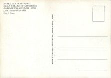 CPM Gare de Valmondois Loco Decauville de 1911 