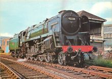CPM BR Class 9 2 10 Evening Star The last steam locomotive to be produced for service on British Rai