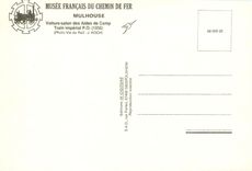 CPM Mulhouse voiture salon des Aides de Camp Train Imperial PO 