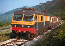 CPM Electric locomotive L 80 04 between Cagnano Varano and San Giacomo 