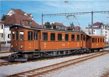 CPM Frauenfeld Wil Bahn Electric motor coach BCe 4 4 1 and trailer BC 16 