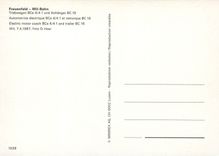 CPM Frauenfeld Wil Bahn Electric motor coach BCe 4 4 1 and trailer BC 16 