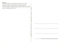 CPM Amtrak California Zephyr double headed by engines no 351 and 266 