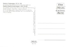 CPM Elektro Triebwagen ET 21 103 Elektro Gleichtrichterwagen EGL 25 052 