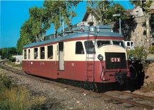 CPM CFV railcar Billard 213 arriving at Lamastre 