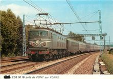 CPM Tram 2D2 9118 pres de Pont sur Yonne 