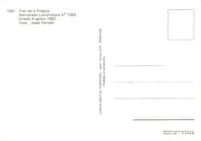 CPM Tren de la Piragua Remolcado Locomotora N 1060 