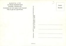 CPM Chinon Richelieu Croisement du train vapeur et de l'autorail FNC en gare de Ligre Riviere 