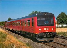 CPM DSB Diesel hydraulic two car unit MR 4066 MRD 4266 near Middelfart 