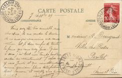 Montoire CPA Ruins of the castle