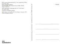 CPM BVB Electric rail car Be 2 3 17 