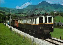 CPM Railway Montreux Bernese Oberland Electric rail car Dze 6 6 