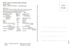 CPM Chemin de fer touristique Blonay Chamby Museumsbahn 