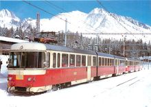 CPM ZSR Electric railways of the Tatra articulated railcars 420 962 3 420 954 0 