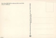 CPM Paris Nord BB 16047 