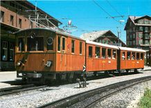 CPM Jungfraubahn Rack locomotive He 9 and trailers B2 23 and 24 
