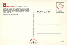 CPM Heritage Park Where Happiness is History Calgary Canada 