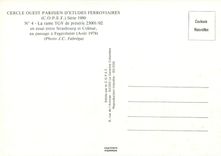 CPM Cercle Ouest Parisien d'Etudes Ferroviares COPEF Serie 1980 