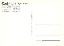 CPM BLS Ae 6 8 Nr 205 Spur HO 