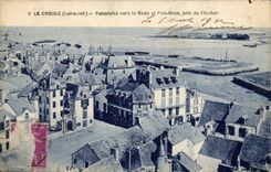 CRoisic CPa panorama towards the roads etPen Bron taken of the bell-tower