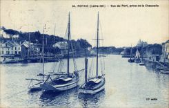 Pornic CPA Vue du port prise de la chaussee (baetaux)