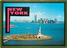 CPM New York Statue of Liberty The world famous symbol of peace stands at the entrance to New York H