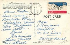 CPM Statue of Liberty This famous statue stands on Bedloe's Island in New York Harbor and welcomes v