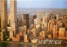 CPM New York The Twin Towers of the World Trade Center and Battery Park City at the Foot of Manhatta