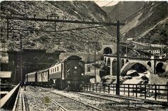 CPM Goschenen Elektrischer Zug der Gotthardbahn 