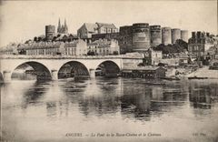 Angers CPA Bridge of the Low Chain and the castle