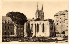 Angers CPA the All Saints' day ruins and the cathedral Saint Maurice