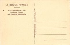 Angers CPA the All Saints' day ruins and the cathedral Saint Maurice