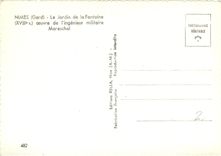 CPM Nimes Gard Le Jardin de la Fontaine ceuvre de l'ingenieur militaire Mareschal 