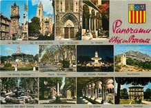 CPM Panorama d'Aix en Provence Le Beffroi Egl St Jean de Maite 