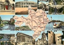 CPM Gard Nimes Beaucaire Pont du Gard Le Vigan 