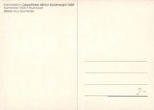 CPM Kartenaktion Gewaltfreie Aktion Kaiseraugst Blatten im Lotschental