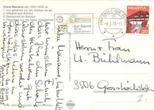 CPM Crans Montana Bellalui Vue generale sur les champs de ski 