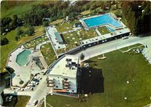 CPM Leukerbad Loeche les Bains Gehbad Fussbad Schwimmbad 