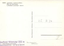 CPM Leukerbad Loeche les Bains Blick vom Gemmipass Lufseibahn Leukerbad Gemmi 