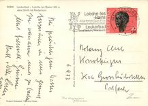 CPM Leukerbad Loeche les Bains altes Dorfli mit Rinderhorn 