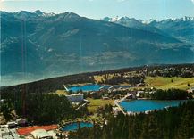 CPM Montana Crans Vue generale du Haut Platesu et des ses lacs 