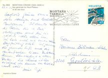 CPM Montana Crans Vue generale du Haut Platesu et des ses lacs 