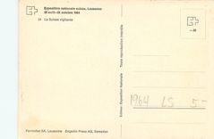 CPM Exposition nationale suisse Lausanne La Suisse vigilante 