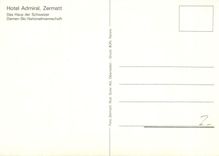 CPM Hotel Admiral Zermatt Das Haus des Schweizer