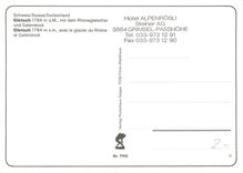 CPM Gletsch avec le glacier du Rhone et Galenstock