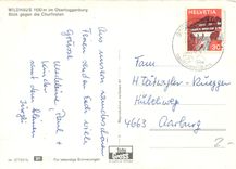 CPM Gruss von Wildhaus Obertoggenburg Blick gegen die Churfirsten