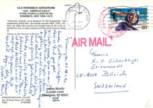 CPM Old Rhinebeck Aerodrome 1929 American Eagle Stone Church Norton Rd New York