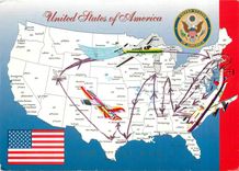 CPM United States of America The Continental United States of America with the major cities American