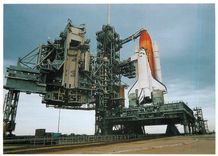 CPM Kennedy Space Center After rollback of the Rotating Service Structure at Launch Pad 39B 
