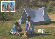 CARTE MAXIMUM Enfants Scout Ciskei 